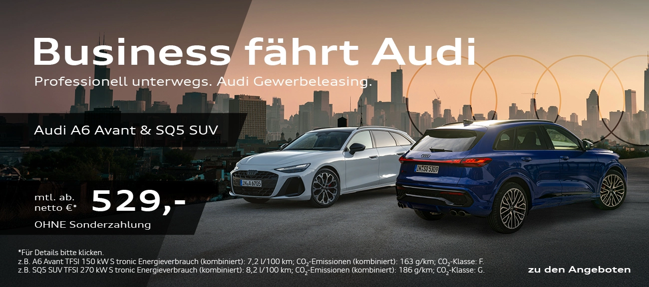 Für Gewerbe: Audi A6 + SQ5