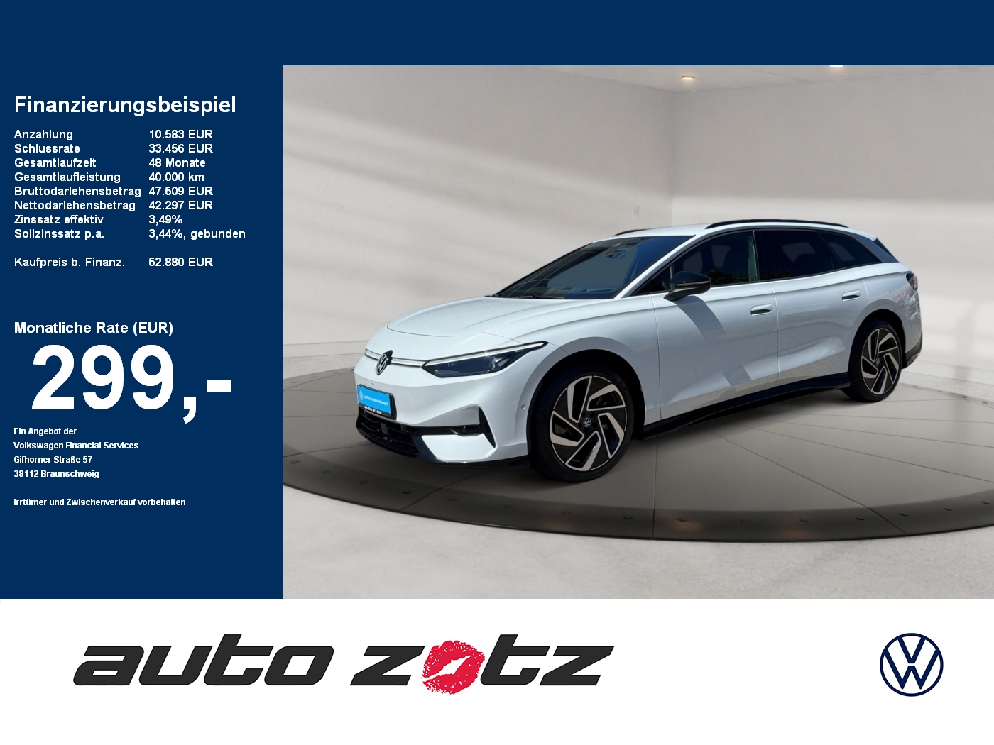 ID.7 Tourer Pro 77 kWh 1-Gang-Automatik 360,HUD