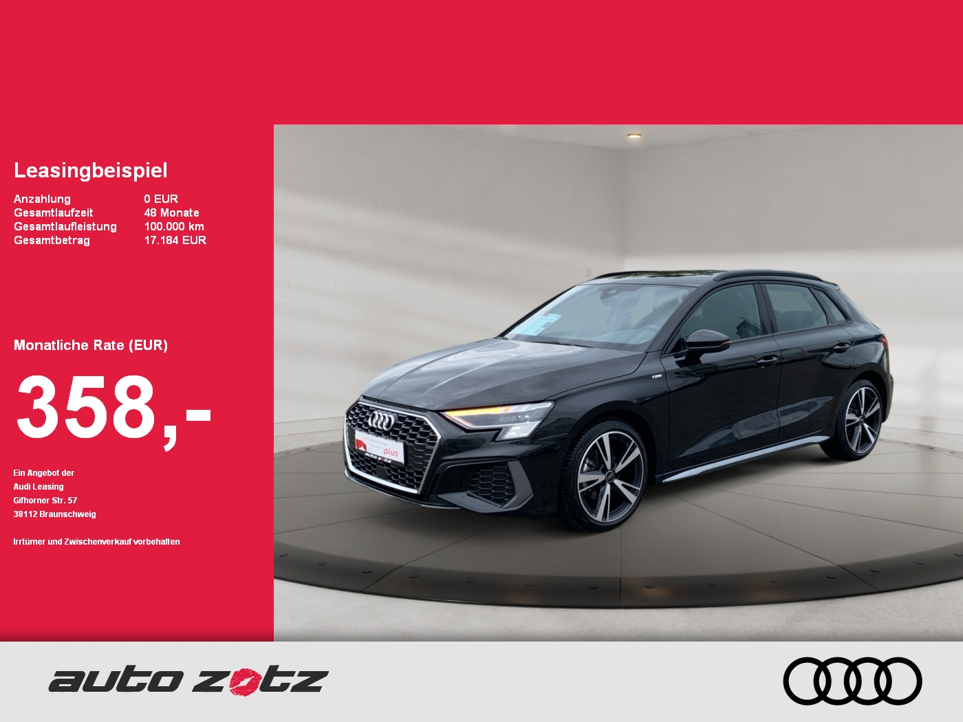 A3 Sportback S line 35TDI S tronic