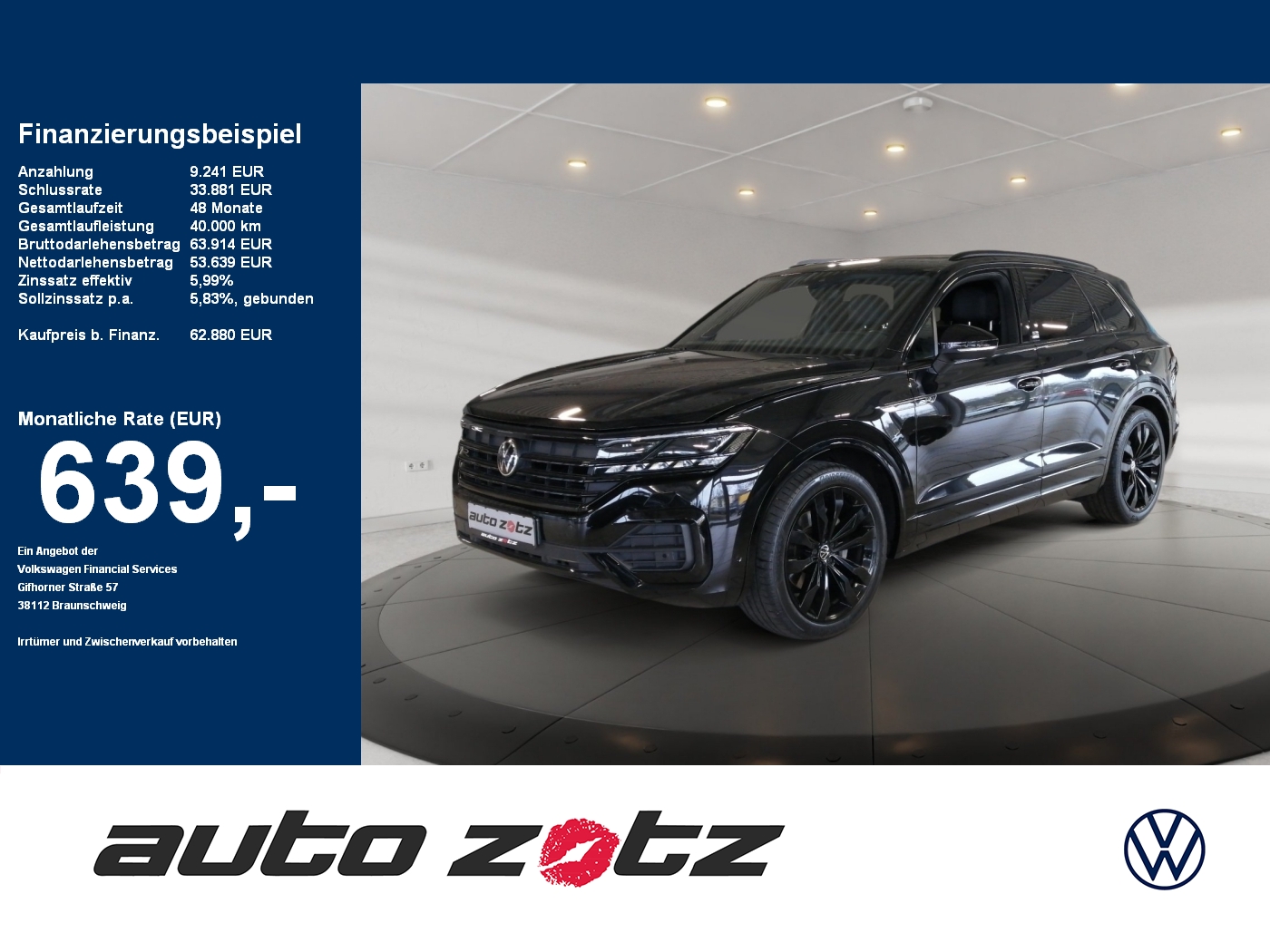 Touareg Edition 20 HUD DYN PANO AHK BLACK HUD,LM